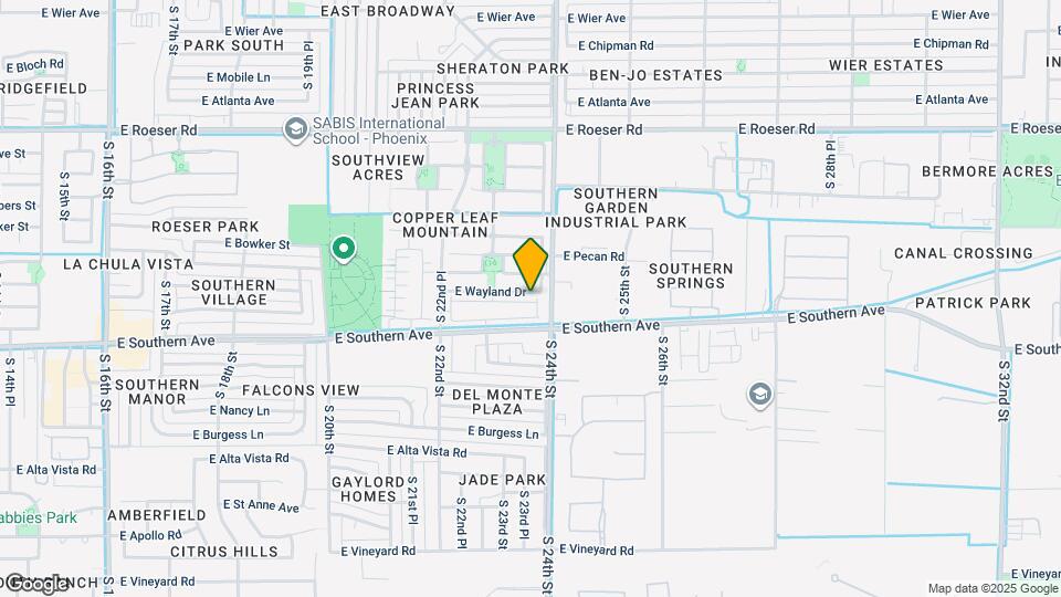 2354 E Hidalgo Ave Map and Location Details