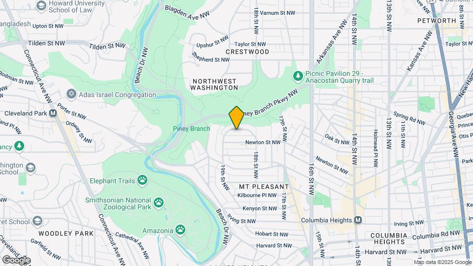 1850 Ingleside Terrace NW Map and Location Details