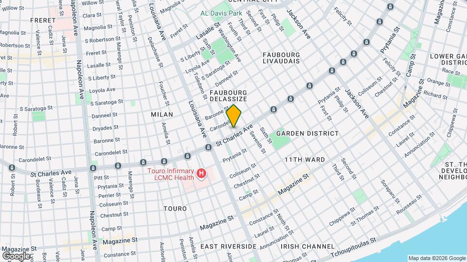 3101 Saint Charles Ave Mapa y Detalles de la Ubicación