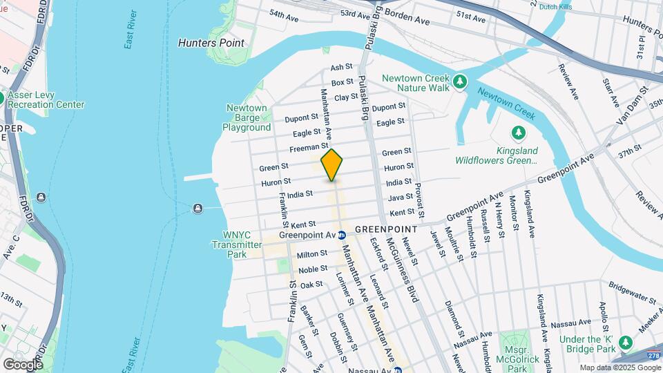 977 Manhattan Ave Mapa y Detalles de la Ubicación