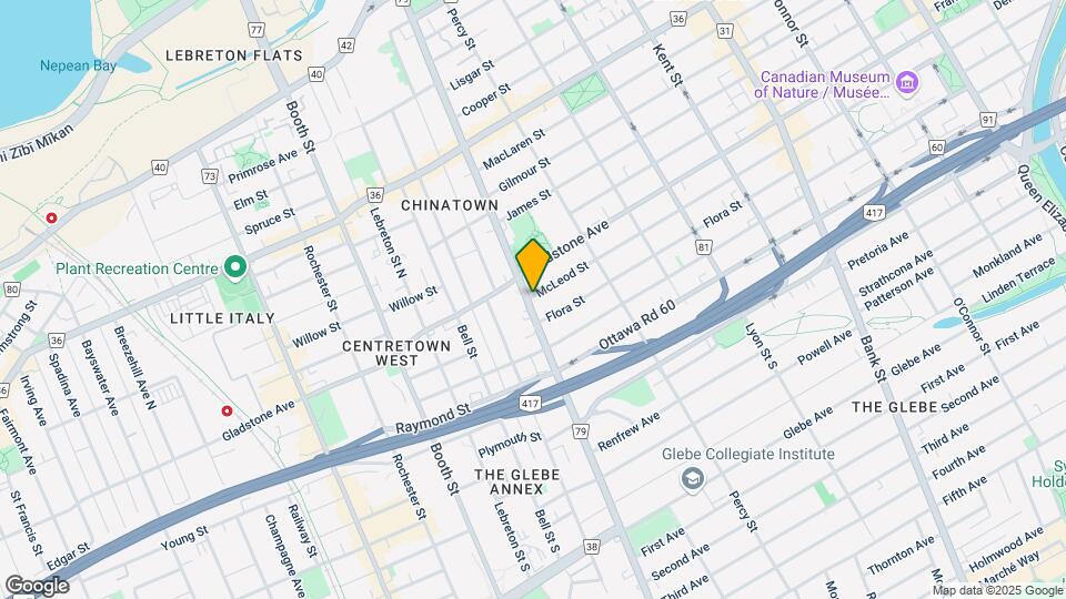598 Mcleod St Map and Location Details