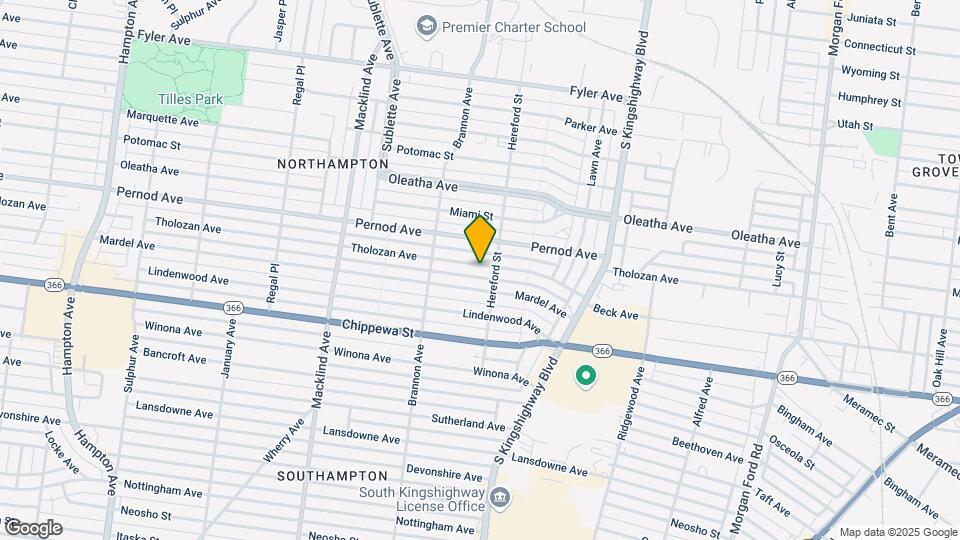 5016 Tholozan Ave, Unit 2F Map and Location Details