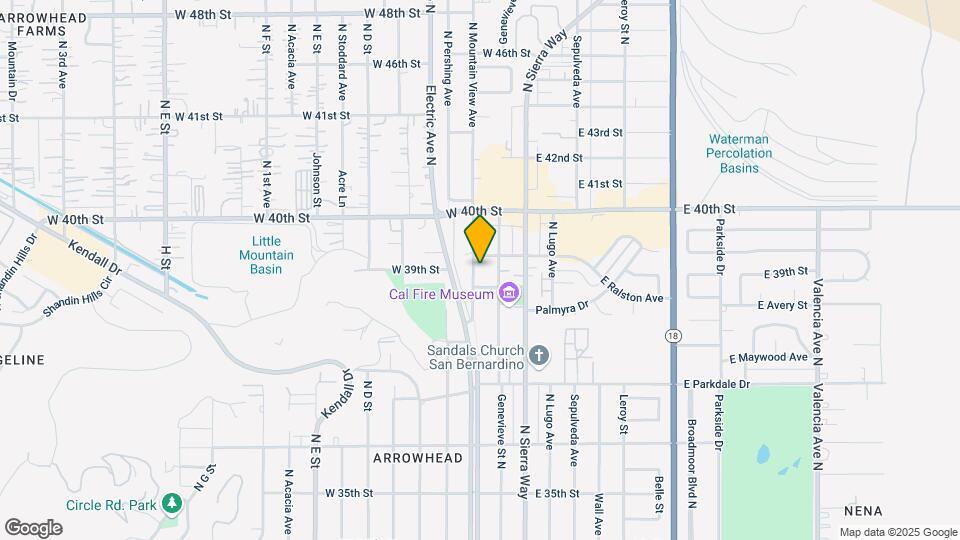 3925 Mountain View Ave Map and Location Details