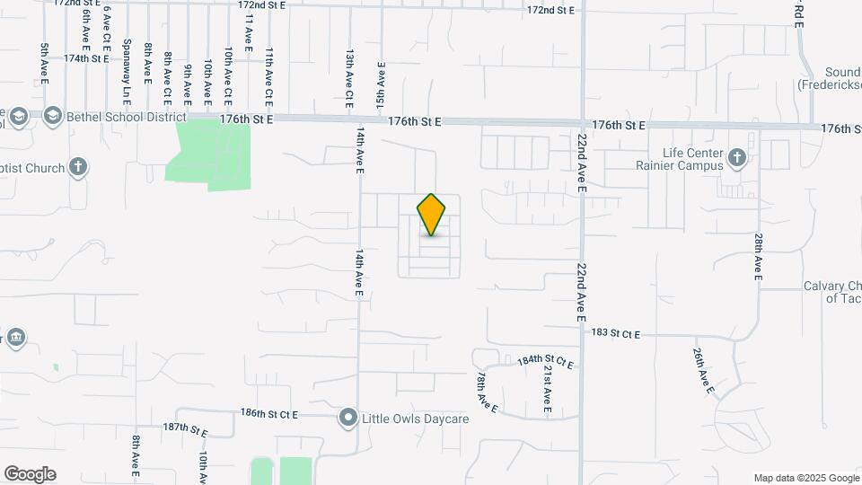 1634 180th St Ct E Map and Location Details