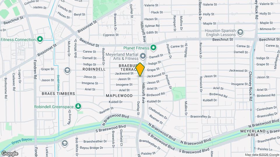 8729 Dunlap St Map and Location Details