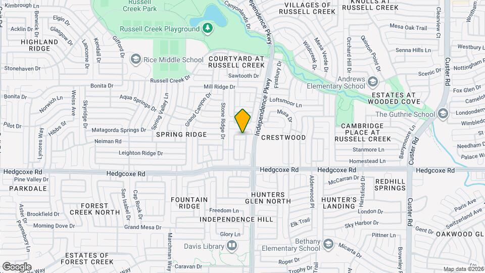 3024 Silver Springs Ln Map and Location Details