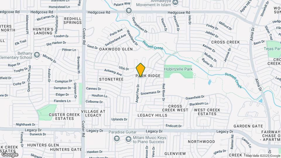 7416 Angel Fire Dr Map and Location Details