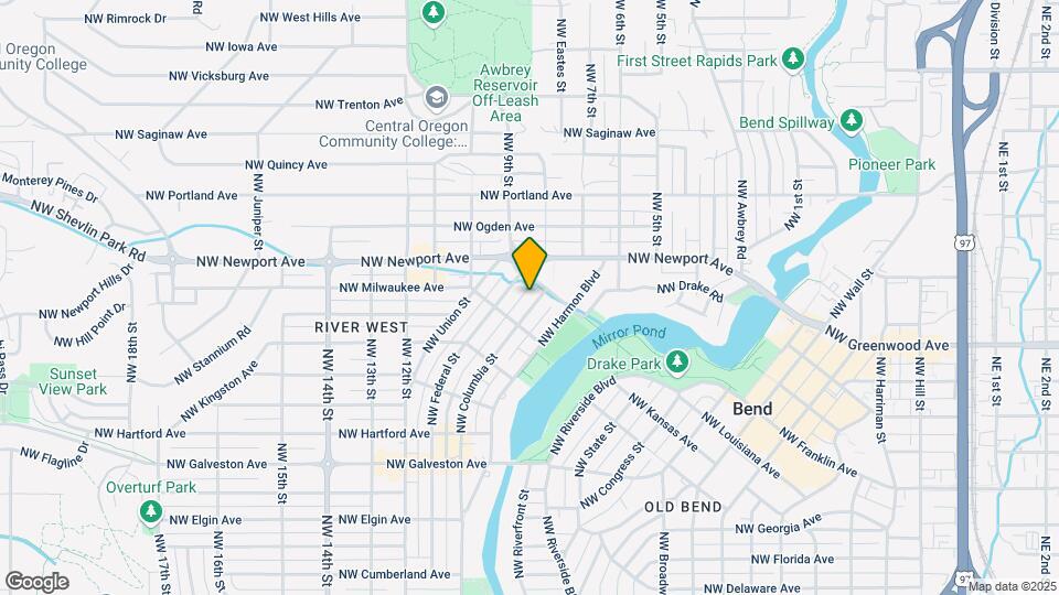1353 NW Columbia St Map and Location Details
