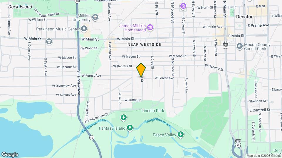 515 S Boyd St Map and Location Details