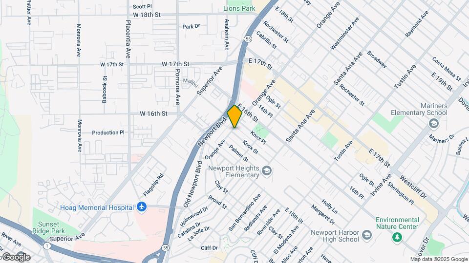 1550 Orange Ave Map and Location Details