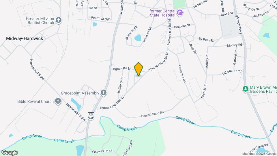 158 Thomas Field Rd SE Map and Location Details