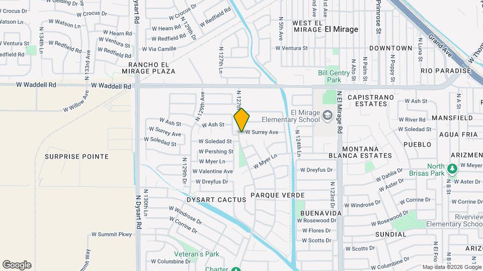 12653 W Surrey Ave Mapa y Detalles de la Ubicación