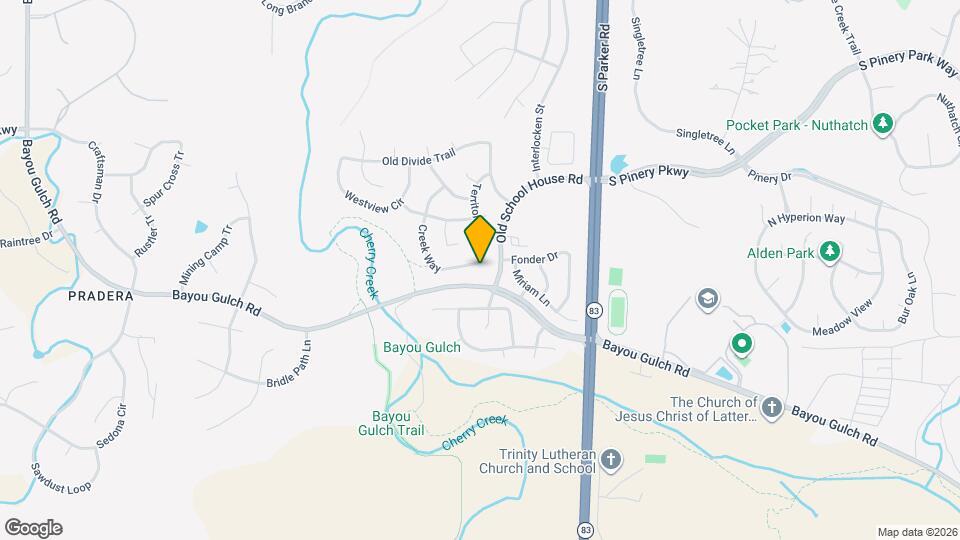 5183 Creek Way Map and Location Details