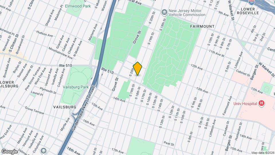 390 S 19th St, Unit 1 Map and Location Details