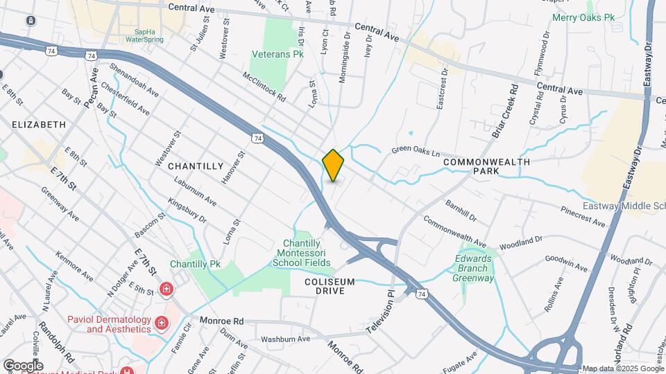 2728 Commonwealth Ave Map and Location Details