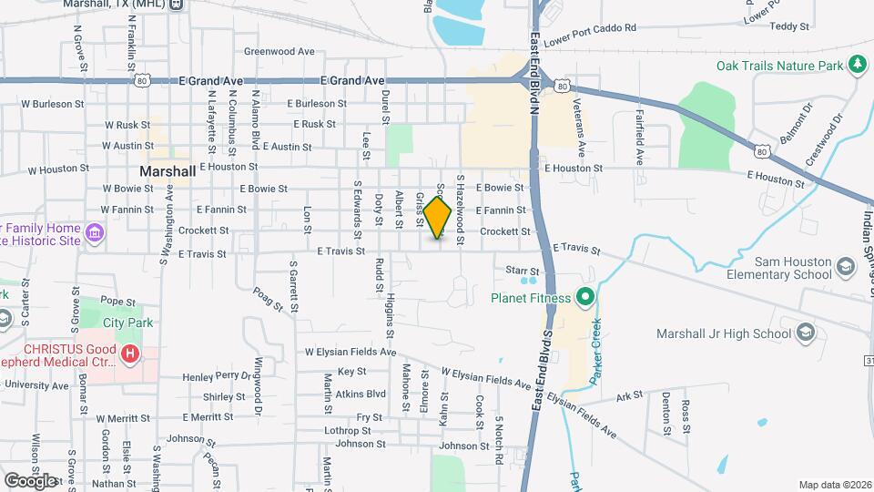 1307 E Travis St Map and Location Details