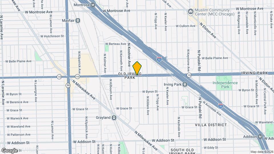 4335 W Irving Park Rd Map and Location Details