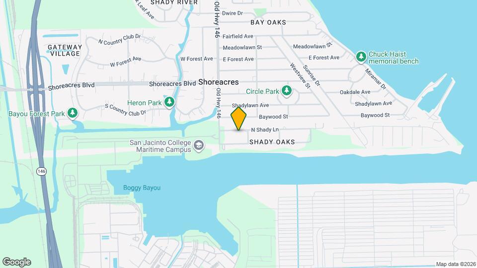 611 N Shady Ln Map and Location Details