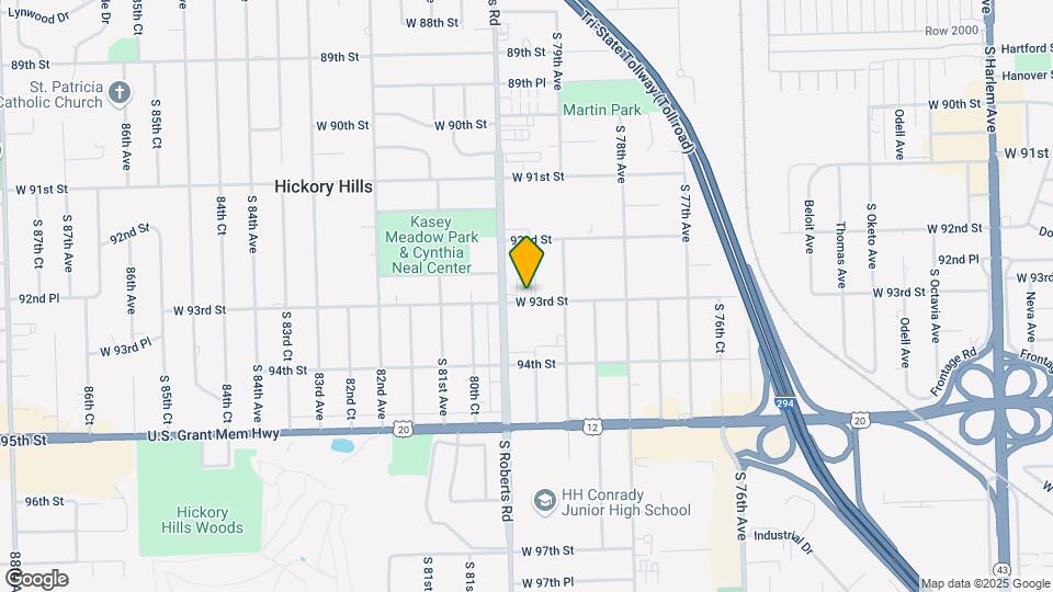 7930-7932 W 93rd St Map and Location Details
