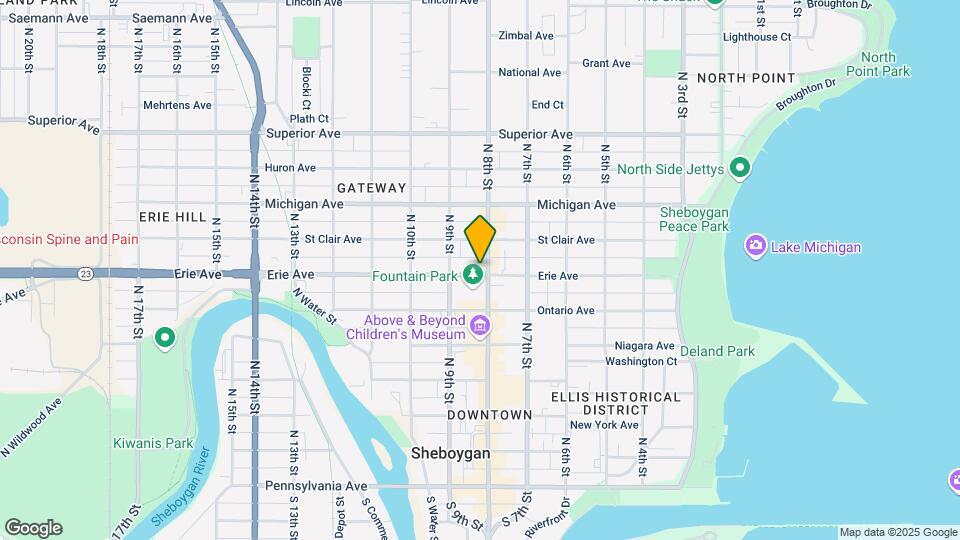 810 Erie Ave Map and Location Details