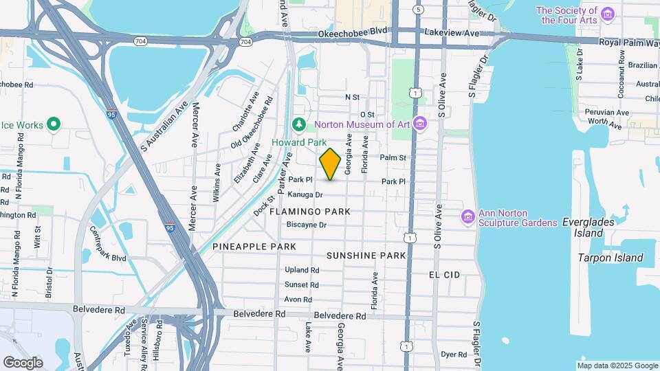 724 Park Pl Map and Location Details