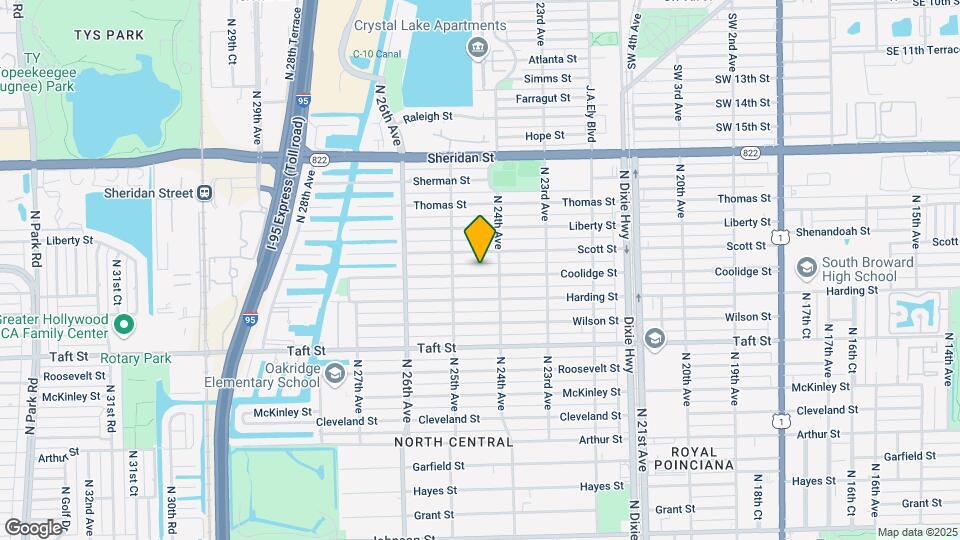 2419 Coolidge St Map and Location Details