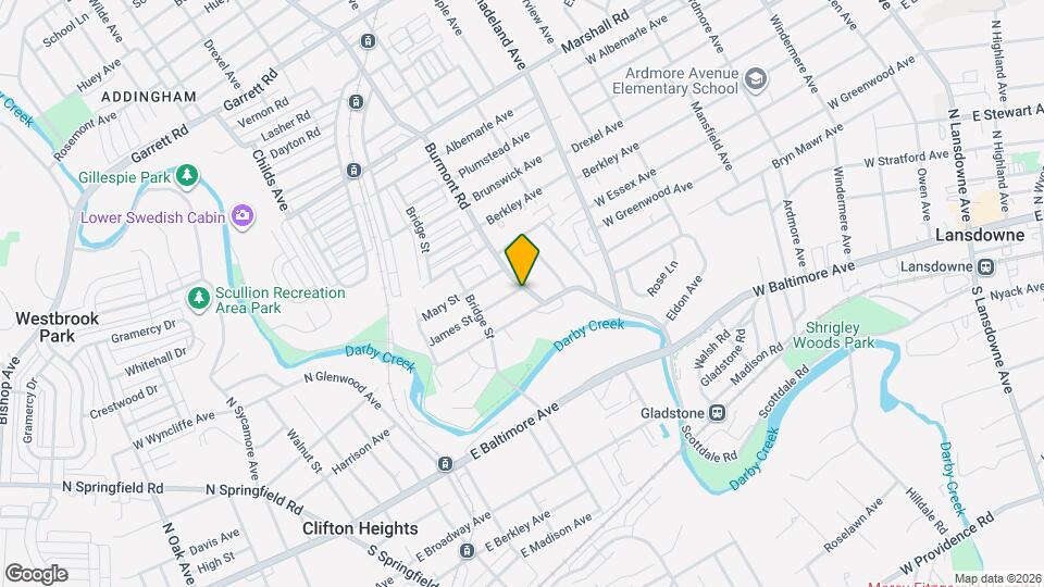 122 Burmont Rd Mapa y Detalles de la Ubicación