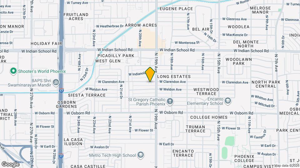 1917 W Clarendon Ave Map and Location Details