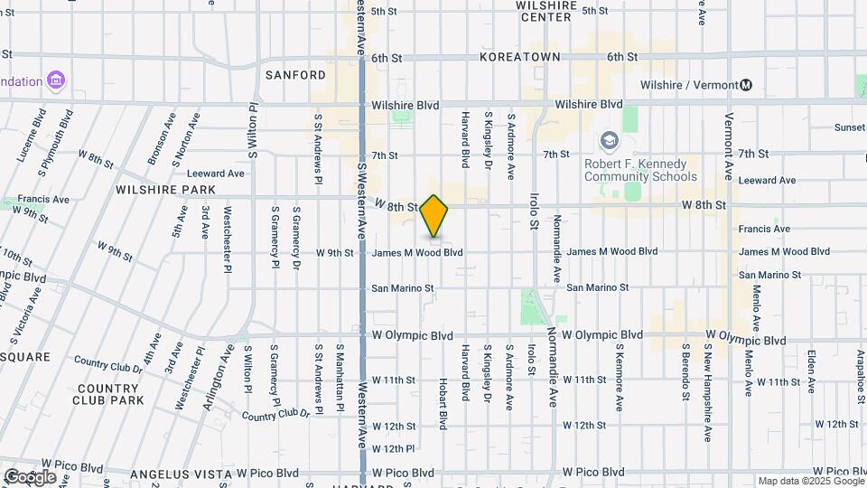 845 S Hobart Blvd Map and Location Details