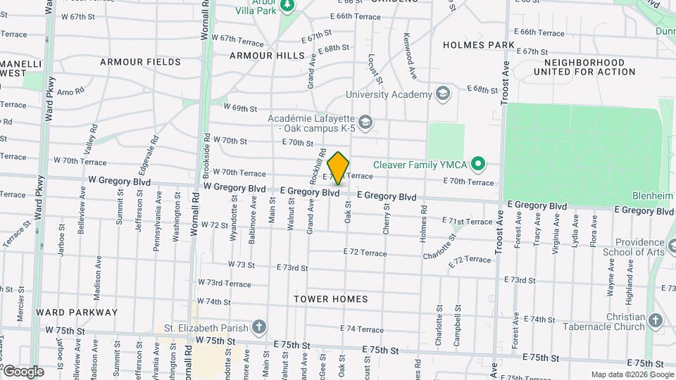 320 E Gregory Blvd Map and Location Details