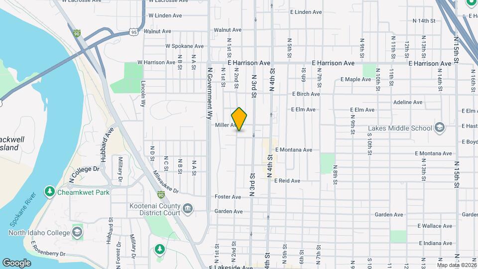 906 N 2nd St Map and Location Details