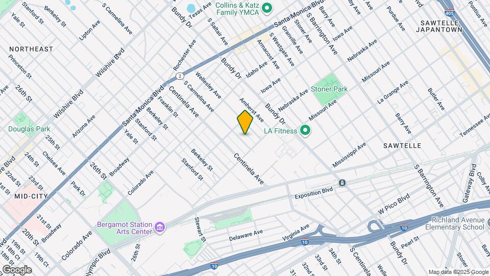 1732 S Carmelina Ave Mapa y Detalles de la Ubicación