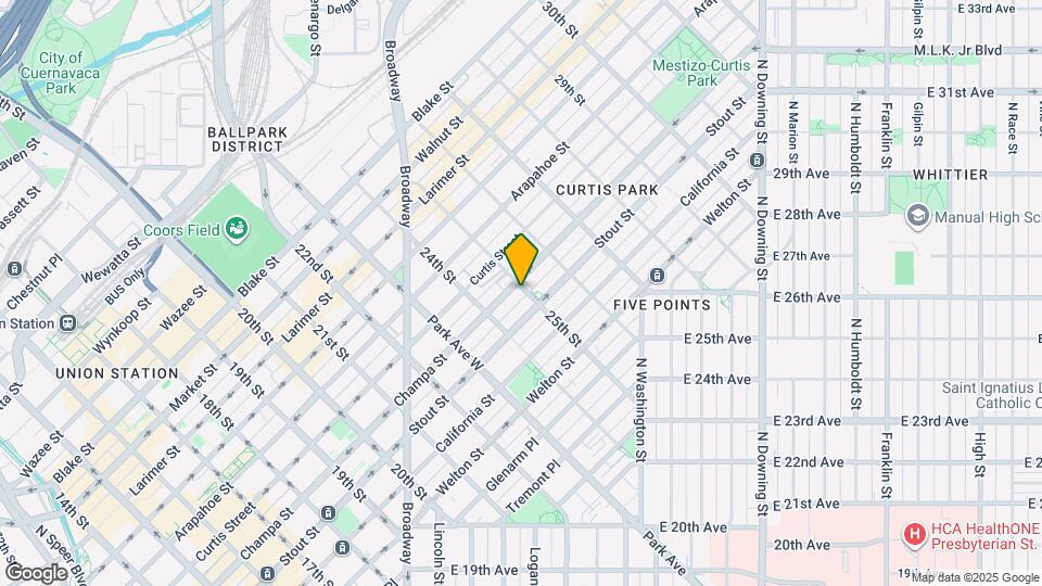 826 25th St Map and Location Details