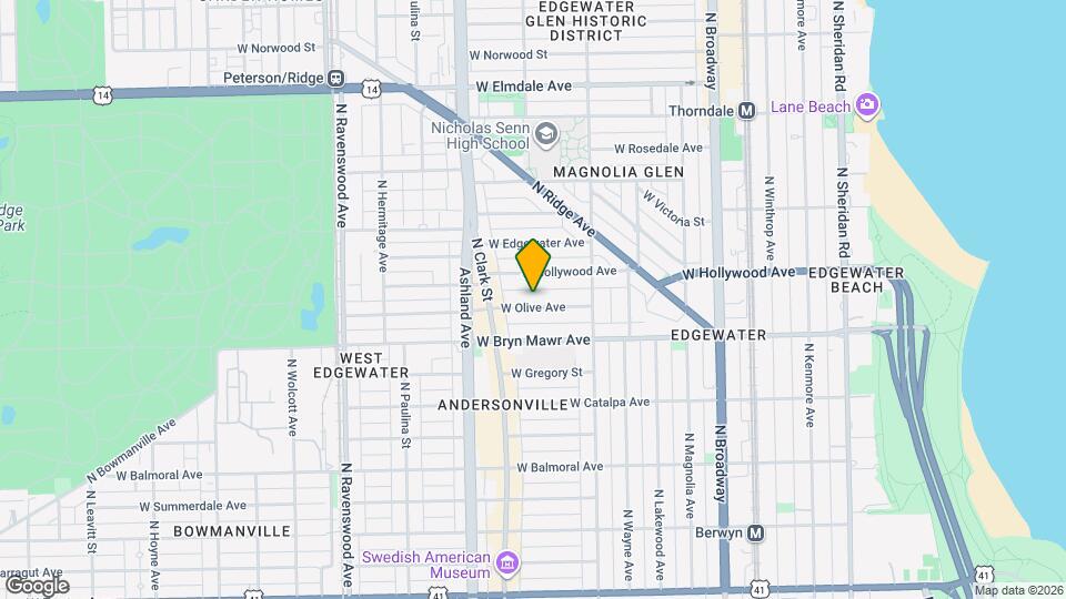 1458 W Olive Ave Map and Location Details
