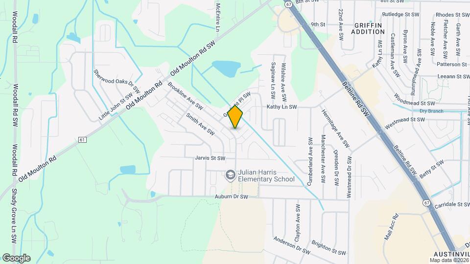 1708 Brookline Ave SW Map and Location Details