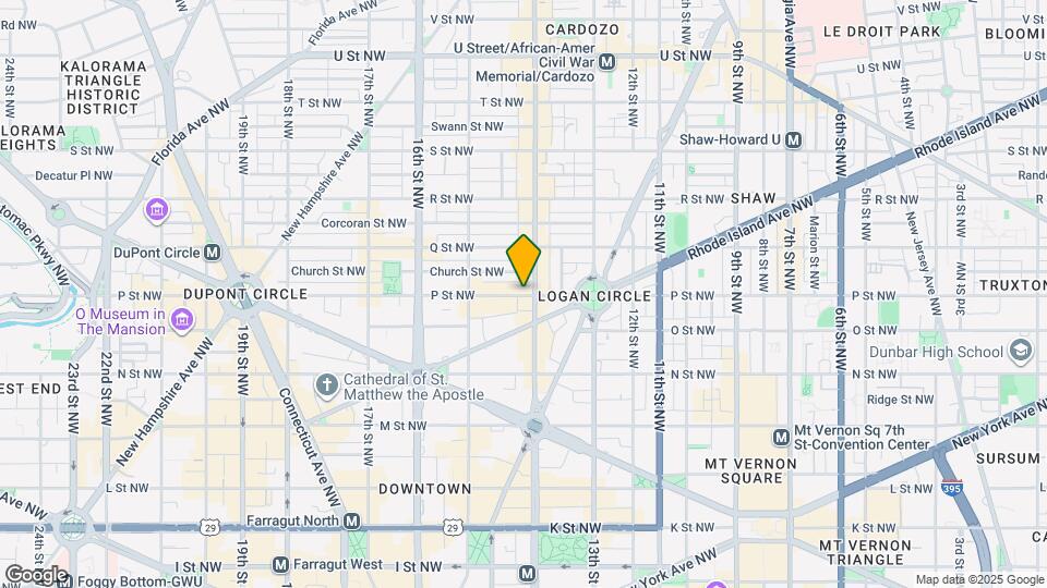 1413 P St NW, Unit 501 Mapa y Detalles de la Ubicación