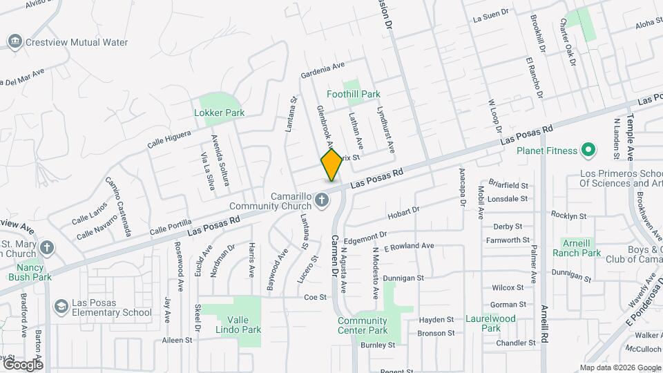 1399 Cordova St Map and Location Details