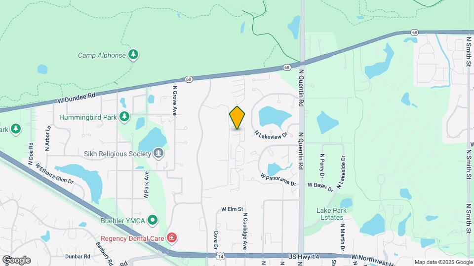 1246 N Knollwood Dr Map and Location Details