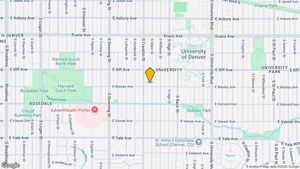 2385 S Gilpin St Map and Location Details