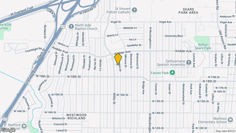 1956 Glenhaven Dr Map and Location Details