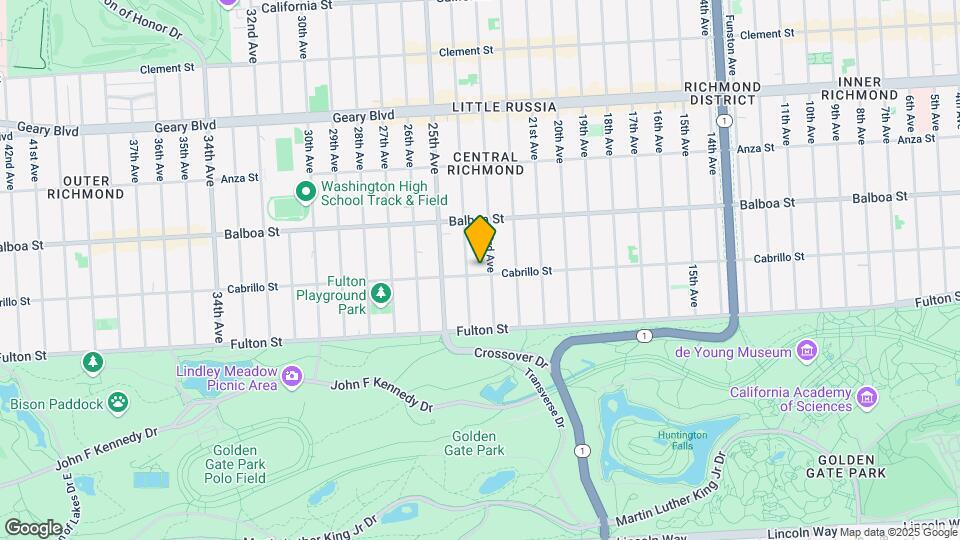 2220-2226 Cabrillo St Map and Location Details