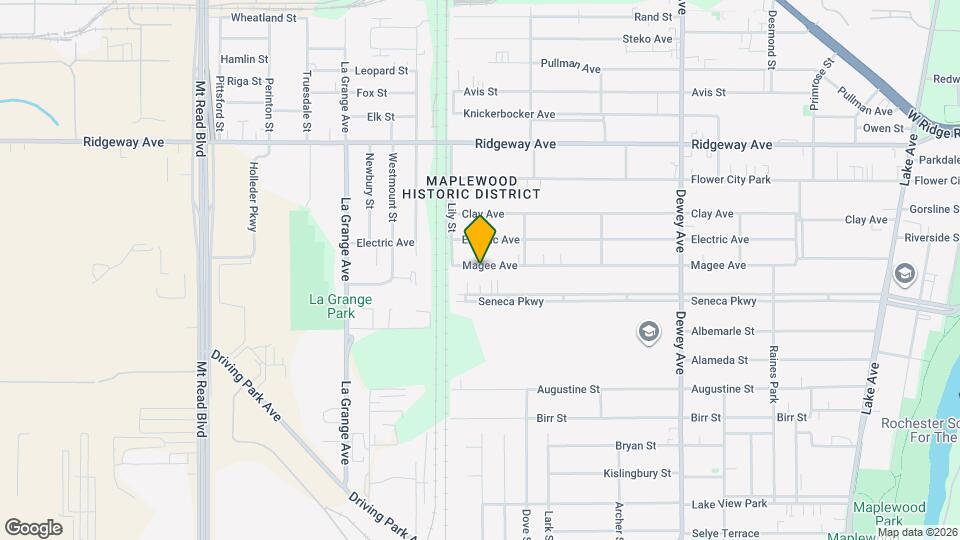 615 Magee Ave Map and Location Details