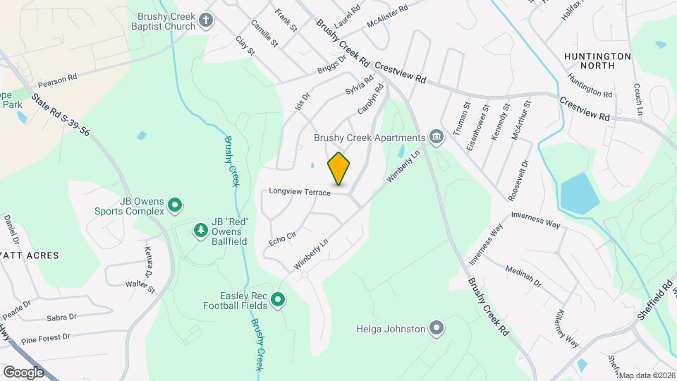 102 Longview Terrace Map and Location Details