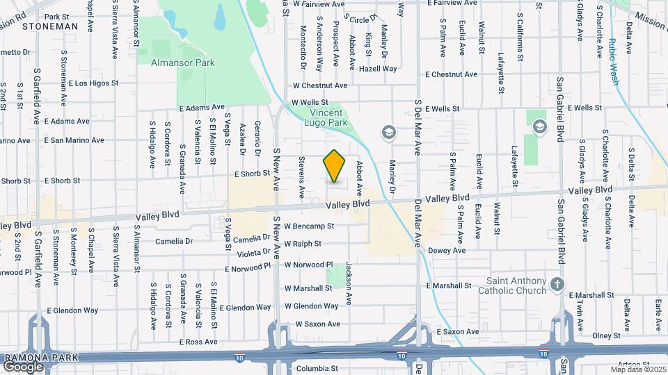 1542 Prospect Ave Map and Location Details