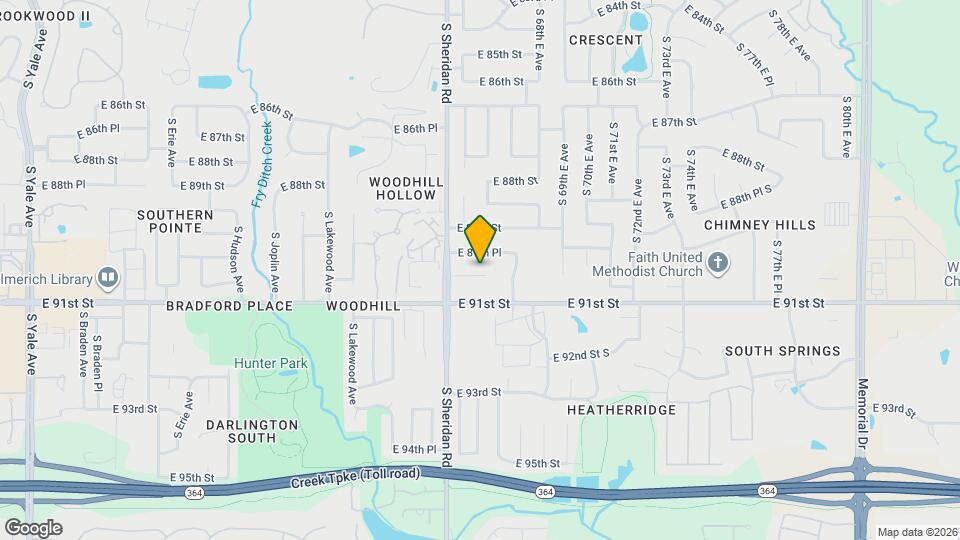 6525 E 90th St Map and Location Details