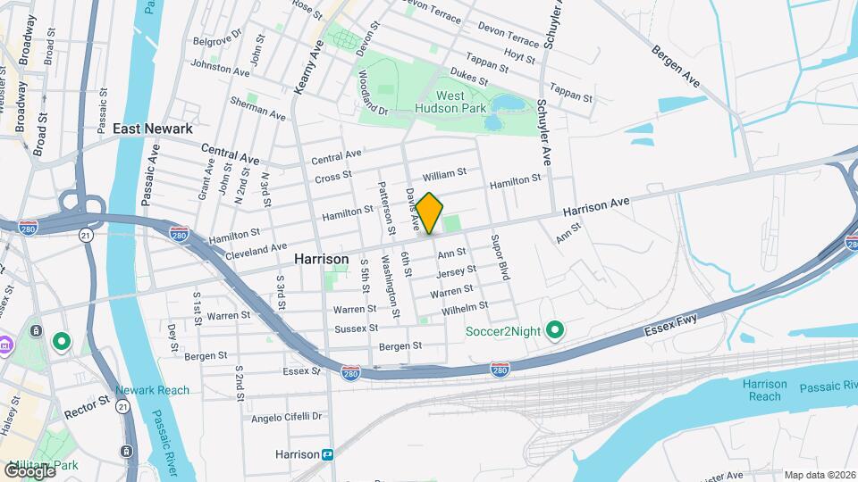 625 Harrison Ave Map and Location Details