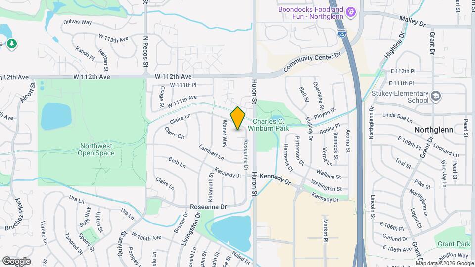 10989 Roseanna Dr Map and Location Details