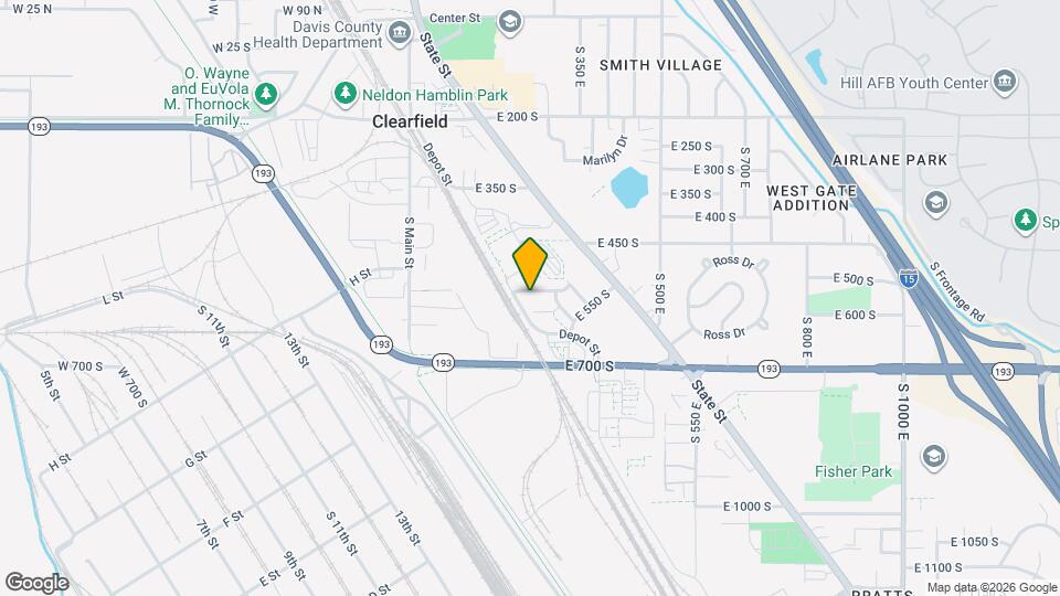 348 E 500 S Map and Location Details