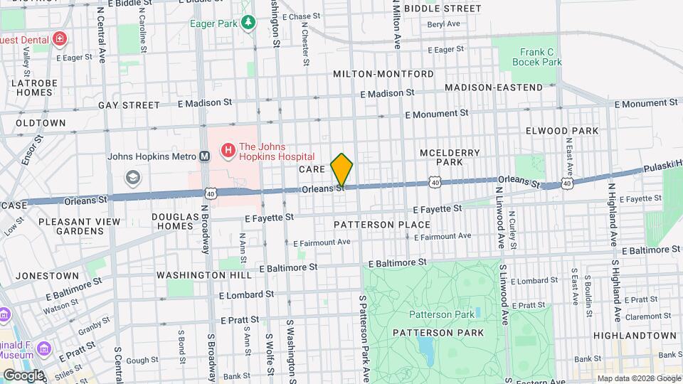 2213 Orleans St Mapa y Detalles de la Ubicación