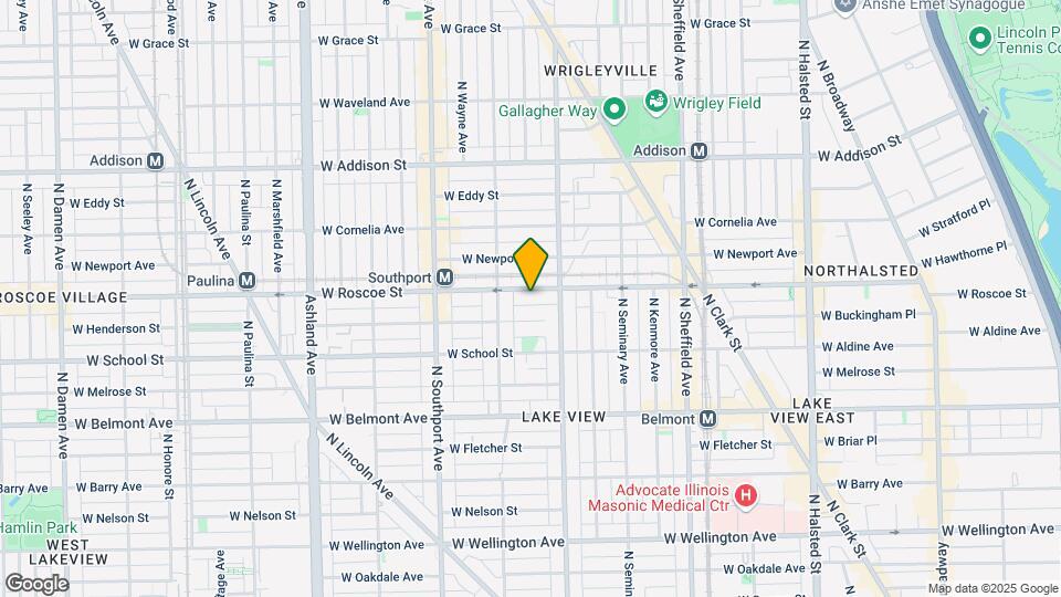 1225 W Roscoe St, Unit 1 Map and Location Details